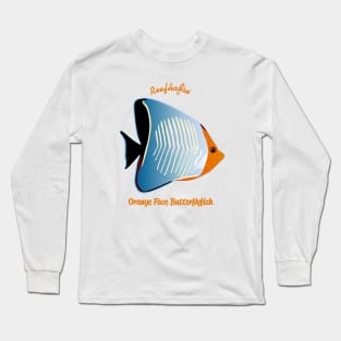 Orange Face Butterflyfish Long Sleeve T-Shirt